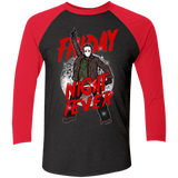 T-Shirts Vintage Black/Vintage Red / X-Small Friday Night Fever Men's Triblend 3/4 Sleeve