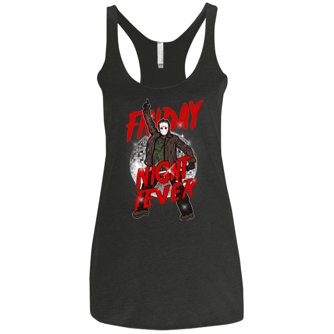 T-Shirts Vintage Black / X-Small Friday Night Fever Women's Triblend Racerback Tank