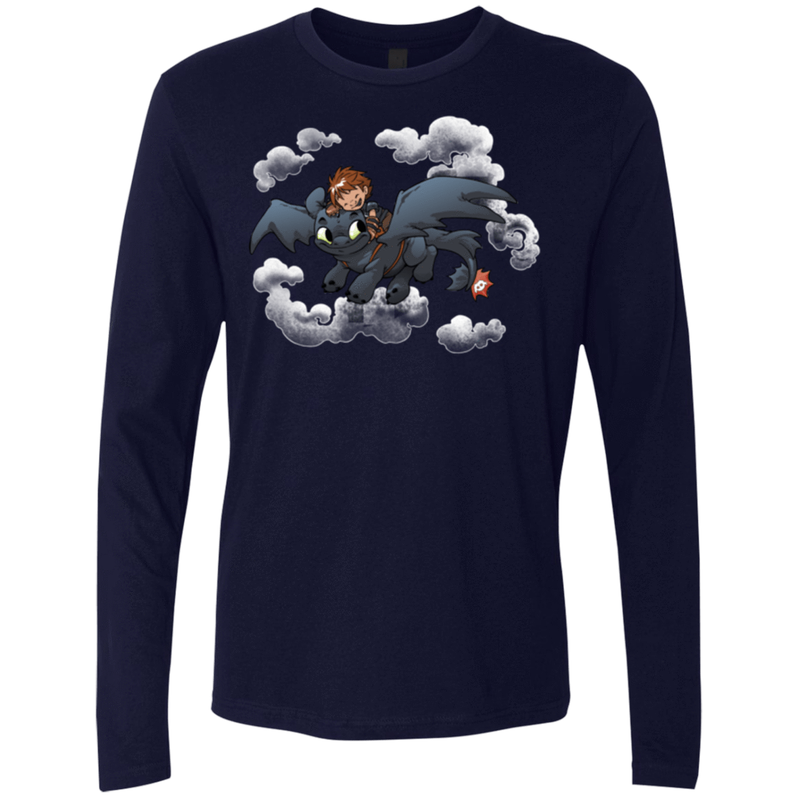 T-Shirts Midnight Navy / Small Friendly Flight Men's Premium Long Sleeve
