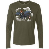 T-Shirts Military Green / Small Friendly Flight Men's Premium Long Sleeve