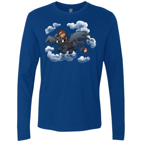 T-Shirts Royal / Small Friendly Flight Men's Premium Long Sleeve