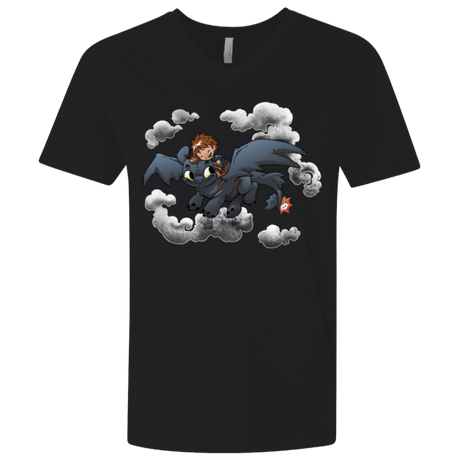 T-Shirts Black / X-Small Friendly Flight Men's Premium V-Neck