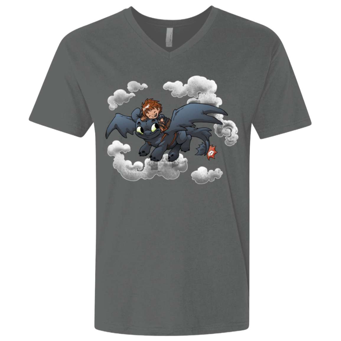 T-Shirts Heavy Metal / X-Small Friendly Flight Men's Premium V-Neck