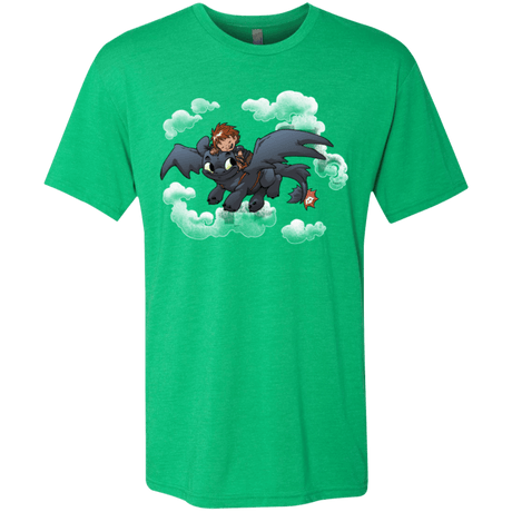 T-Shirts Envy / Small Friendly Flight Men's Triblend T-Shirt