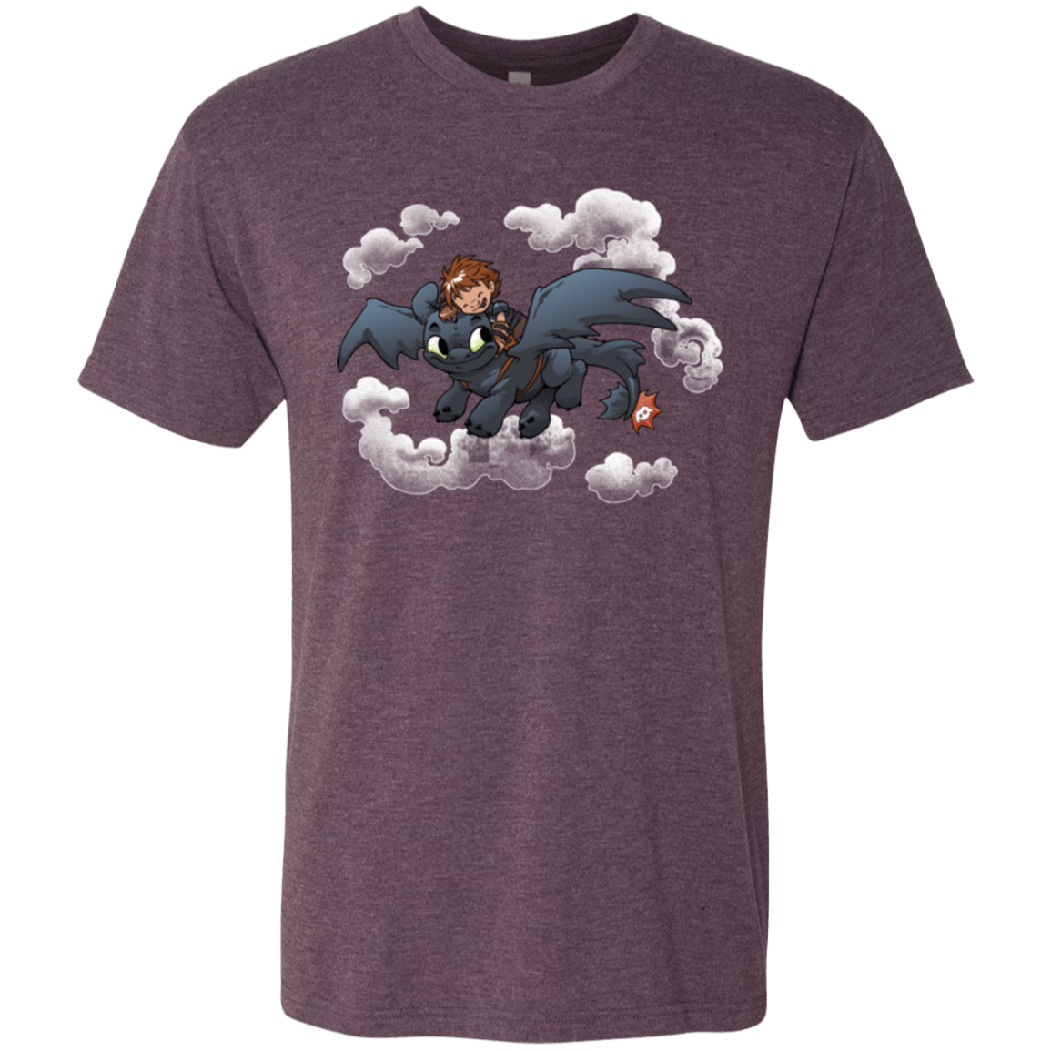 T-Shirts Vintage Purple / Small Friendly Flight Men's Triblend T-Shirt