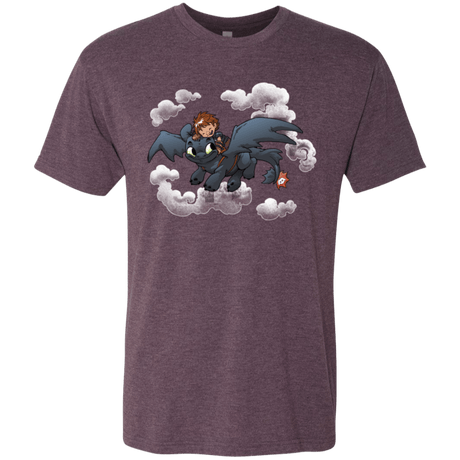 T-Shirts Vintage Purple / Small Friendly Flight Men's Triblend T-Shirt