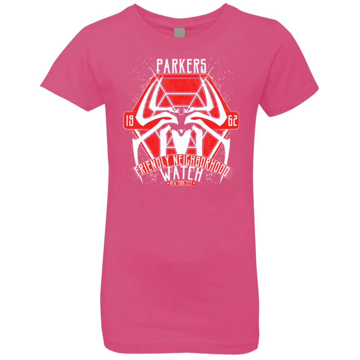 T-Shirts Hot Pink / YXS Friendly Neighborhood Watch Girls Premium T-Shirt