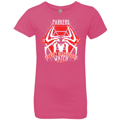 T-Shirts Hot Pink / YXS Friendly Neighborhood Watch Girls Premium T-Shirt