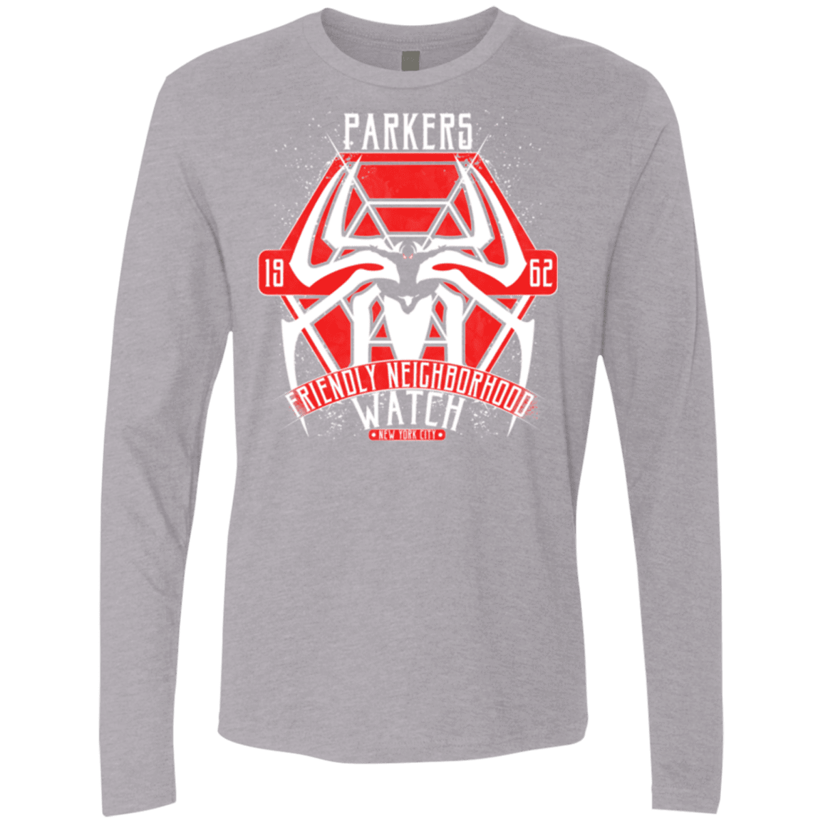 T-Shirts Heather Grey / Small Friendly Neighborhood Watch Men's Premium Long Sleeve