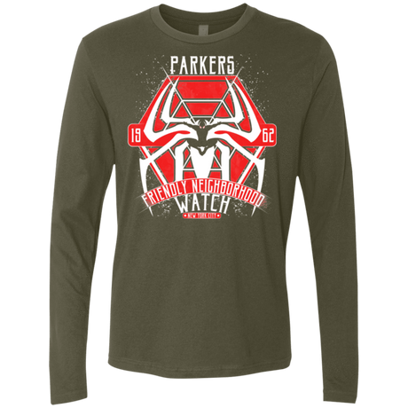 T-Shirts Military Green / Small Friendly Neighborhood Watch Men's Premium Long Sleeve