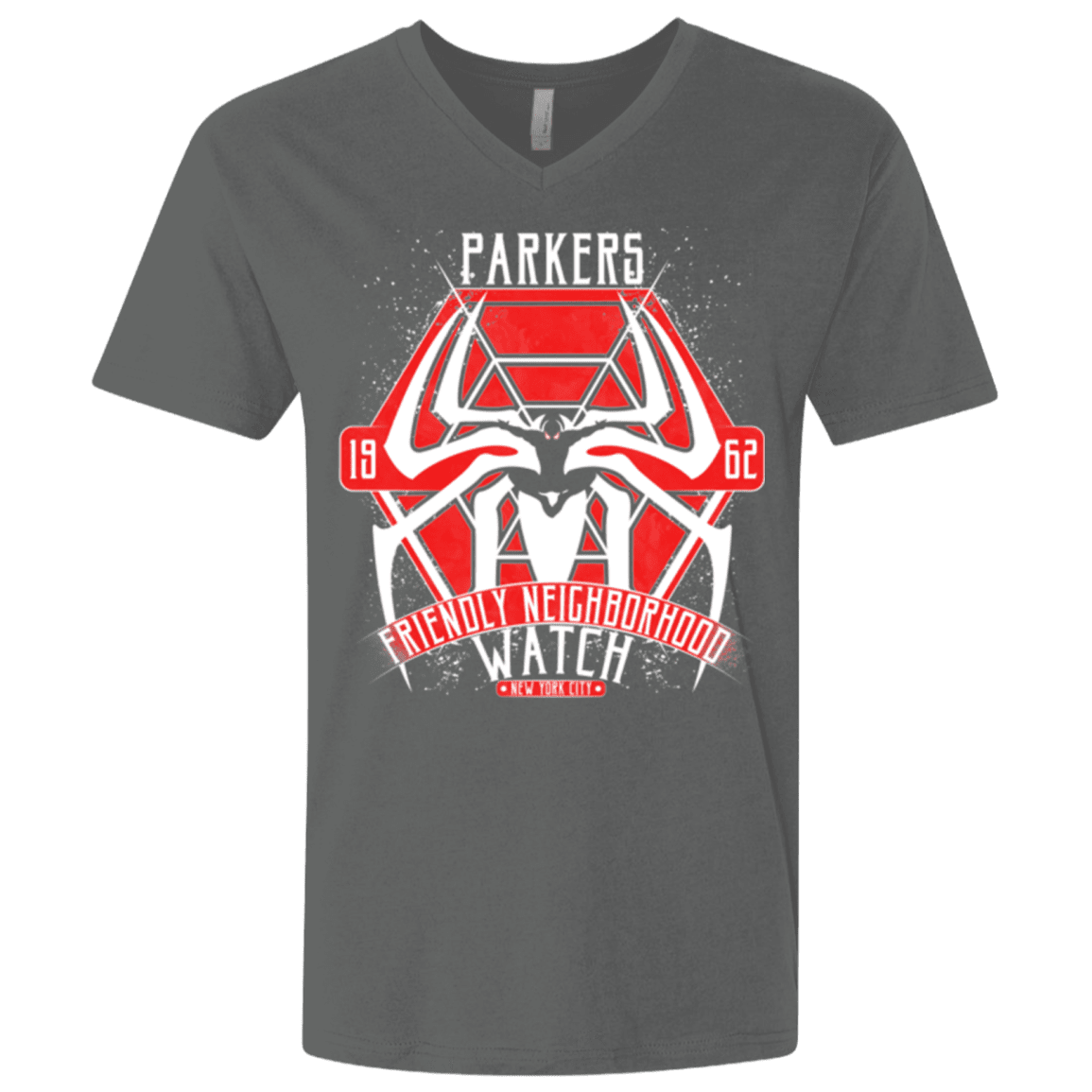 T-Shirts Heavy Metal / X-Small Friendly Neighborhood Watch Men's Premium V-Neck
