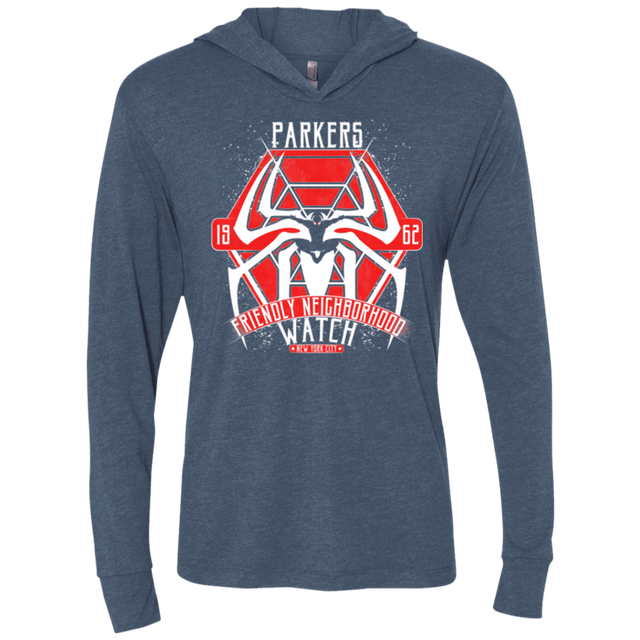 T-Shirts Indigo / X-Small Friendly Neighborhood Watch Triblend Long Sleeve Hoodie Tee