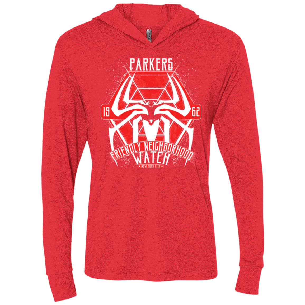 T-Shirts Vintage Red / X-Small Friendly Neighborhood Watch Triblend Long Sleeve Hoodie Tee