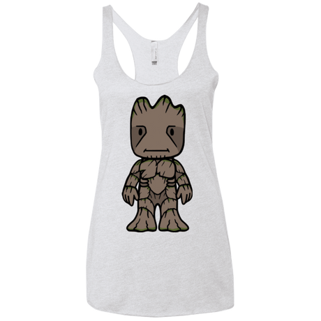 T-Shirts Heather White / X-Small Friendly Tree Women's Triblend Racerback Tank