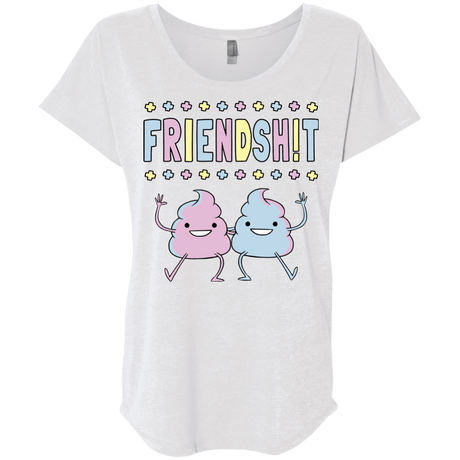 T-Shirts Heather White / X-Small Friendsh!t Triblend Dolman Sleeve