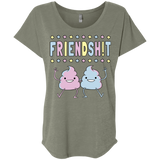 T-Shirts Venetian Grey / X-Small Friendsh!t Triblend Dolman Sleeve