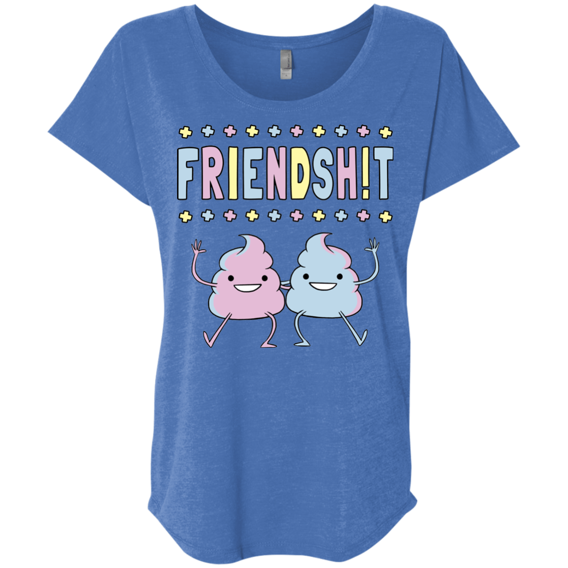 T-Shirts Vintage Royal / X-Small Friendsh!t Triblend Dolman Sleeve