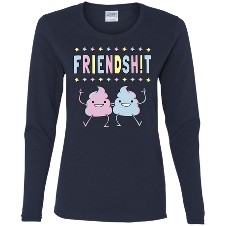 T-Shirts Navy / S Friendsh!t Women's Long Sleeve T-Shirt