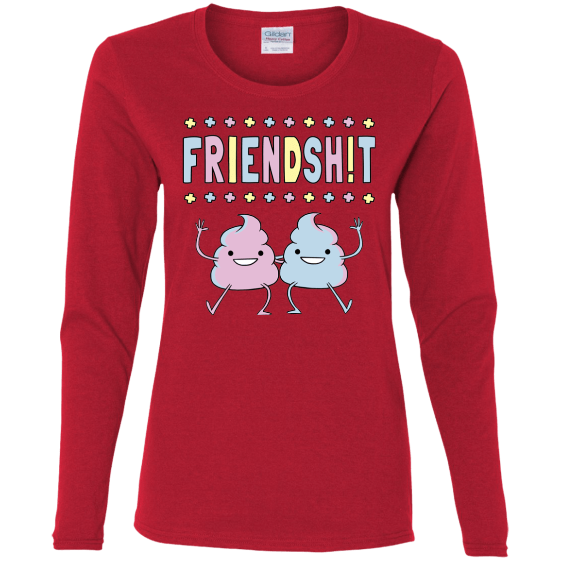 T-Shirts Red / S Friendsh!t Women's Long Sleeve T-Shirt