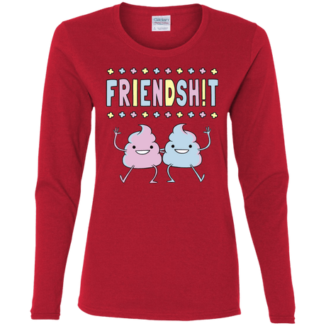 T-Shirts Red / S Friendsh!t Women's Long Sleeve T-Shirt
