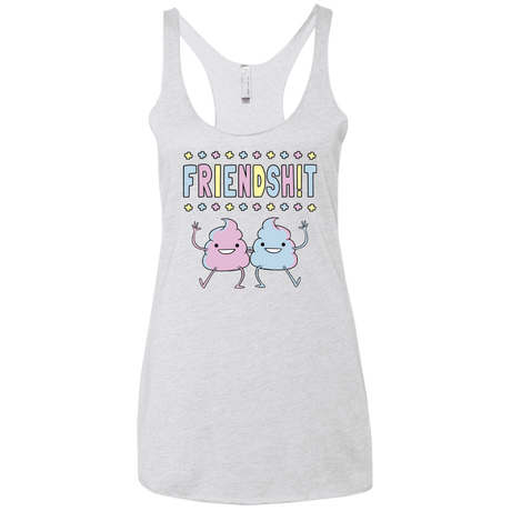 T-Shirts Heather White / X-Small Friendsh!t Women's Triblend Racerback Tank