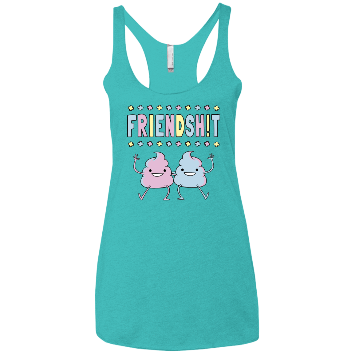 T-Shirts Tahiti Blue / X-Small Friendsh!t Women's Triblend Racerback Tank