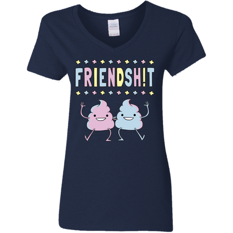 T-Shirts Navy / S Friendsh!t Women's V-Neck T-Shirt