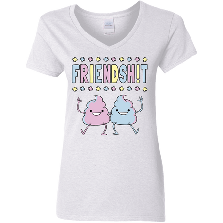 T-Shirts White / S Friendsh!t Women's V-Neck T-Shirt