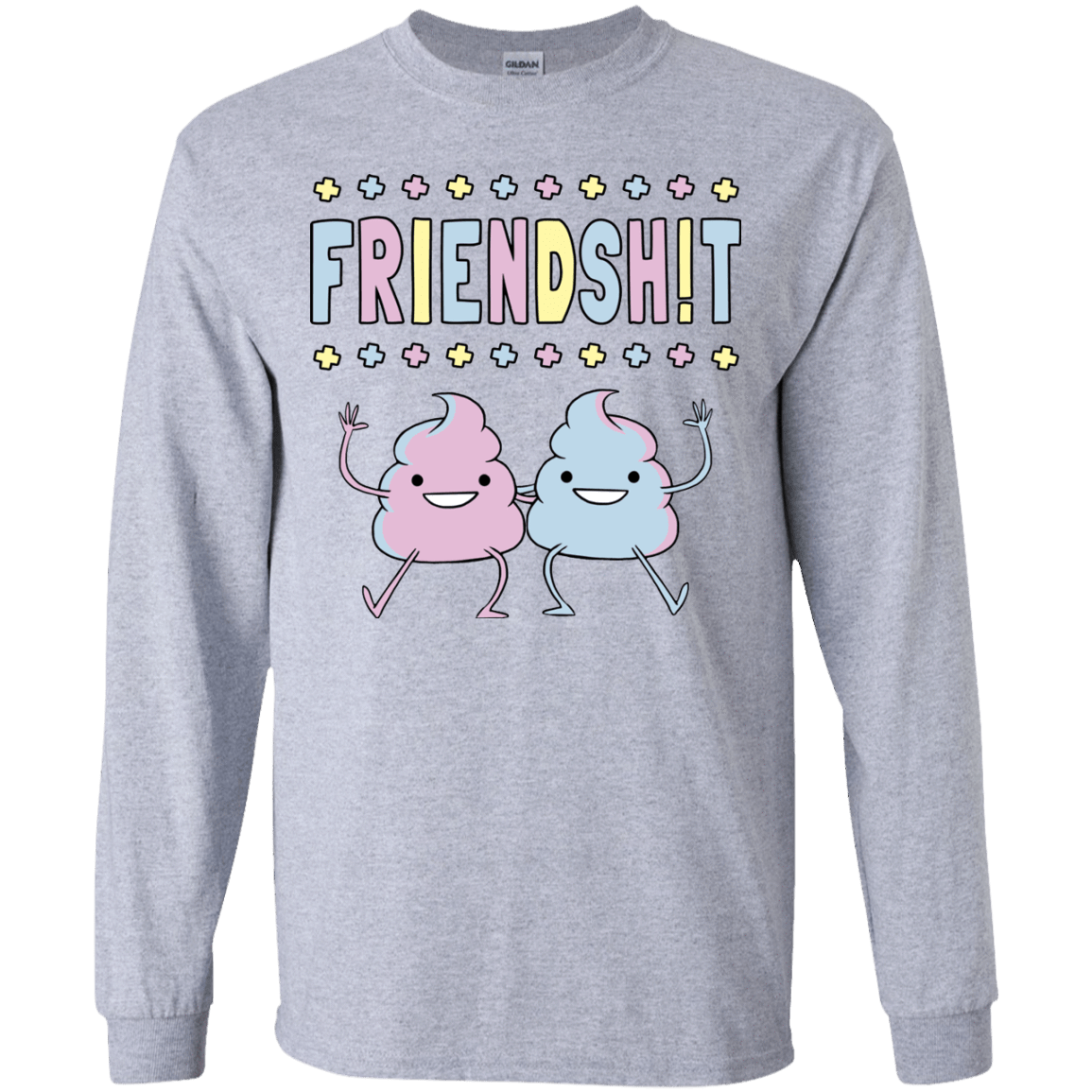 T-Shirts Sport Grey / YS Friendsh!t Youth Long Sleeve T-Shirt