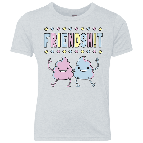 T-Shirts Heather White / YXS Friendsh!t Youth Triblend T-Shirt