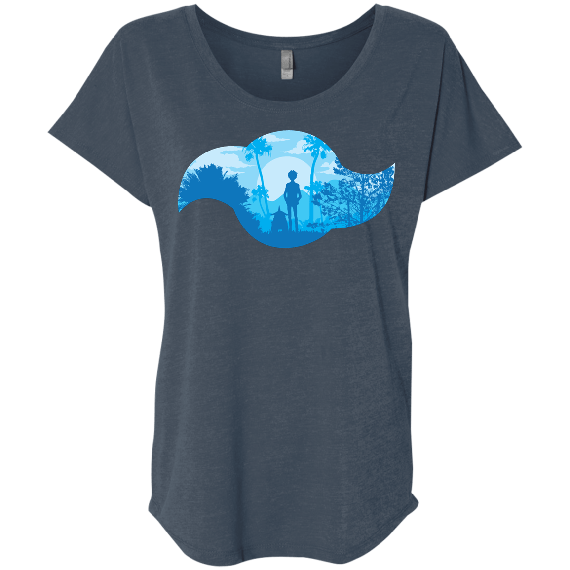 T-Shirts Indigo / X-Small Friendship Triblend Dolman Sleeve