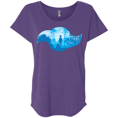 T-Shirts Purple Rush / X-Small Friendship Triblend Dolman Sleeve