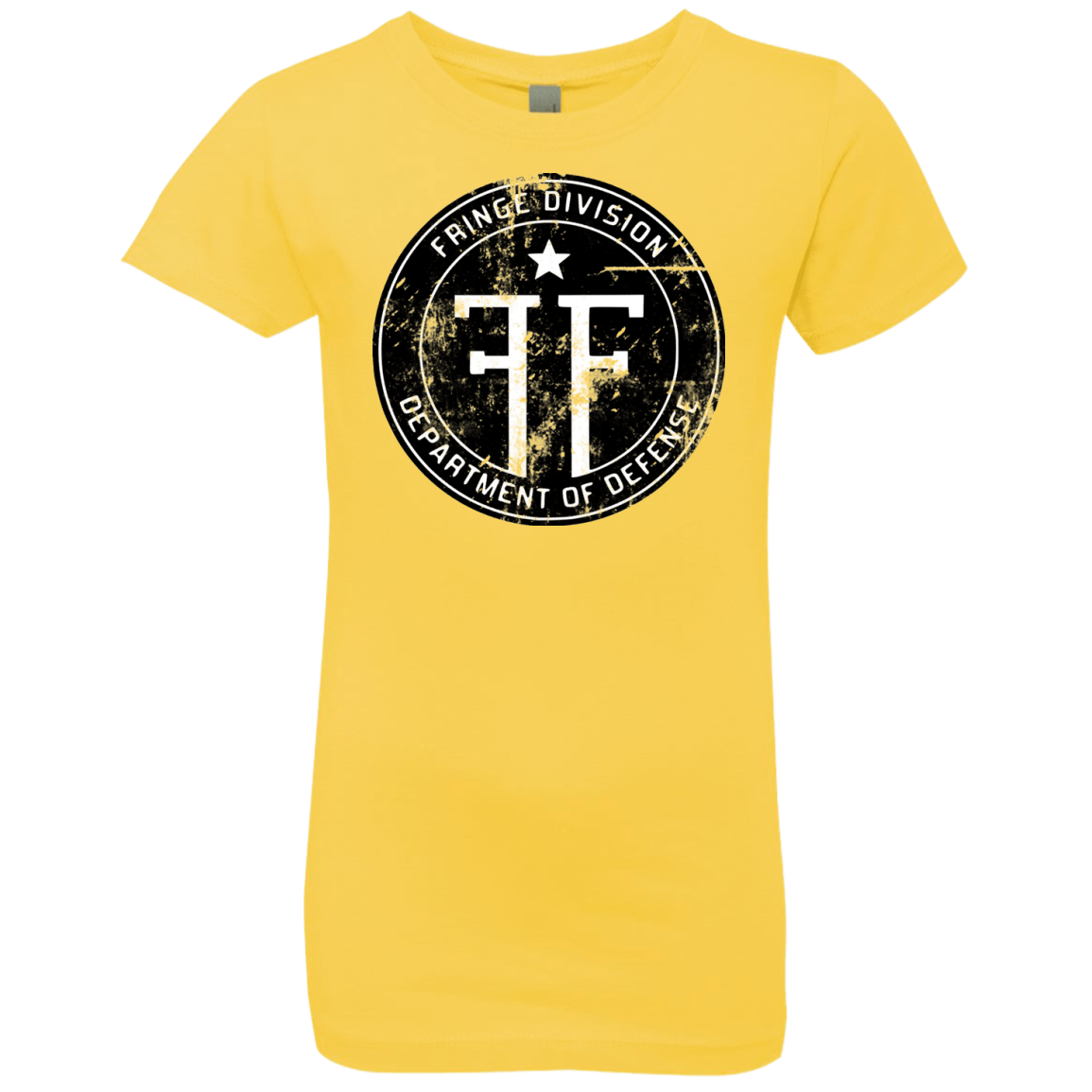 T-Shirts Vibrant Yellow / YXS Fringe Logo Vintage Girls Premium T-Shirt