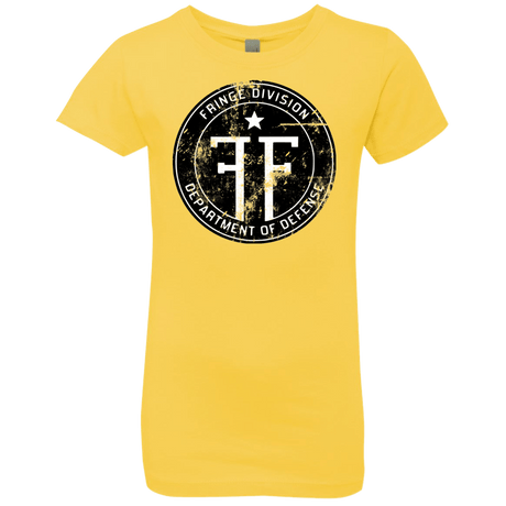 T-Shirts Vibrant Yellow / YXS Fringe Logo Vintage Girls Premium T-Shirt