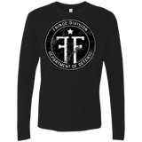 T-Shirts Black / Small Fringe Logo Vintage Men's Premium Long Sleeve