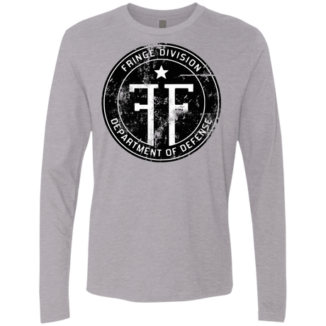 T-Shirts Heather Grey / Small Fringe Logo Vintage Men's Premium Long Sleeve