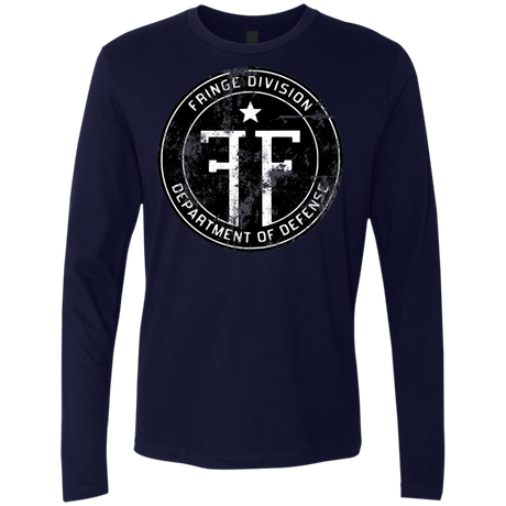 T-Shirts Midnight Navy / Small Fringe Logo Vintage Men's Premium Long Sleeve