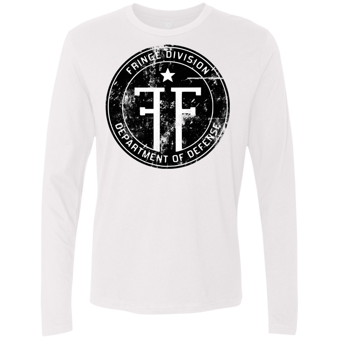 T-Shirts White / Small Fringe Logo Vintage Men's Premium Long Sleeve