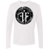 T-Shirts White / Small Fringe Logo Vintage Men's Premium Long Sleeve