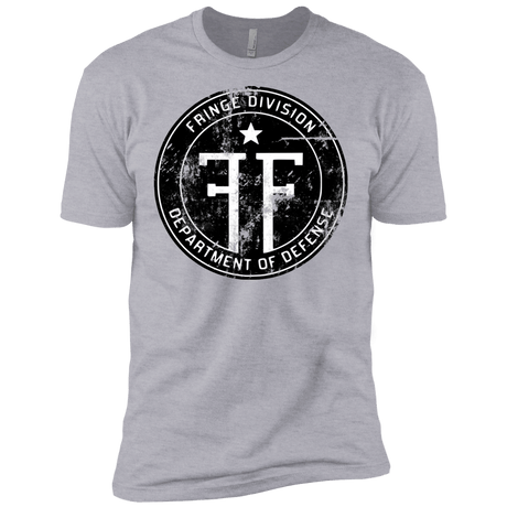 T-Shirts Heather Grey / X-Small Fringe Logo Vintage Men's Premium T-Shirt