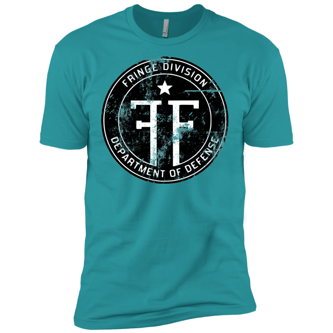 T-Shirts Tahiti Blue / X-Small Fringe Logo Vintage Men's Premium T-Shirt