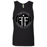 T-Shirts Black / Small Fringe Logo Vintage Men's Premium Tank Top