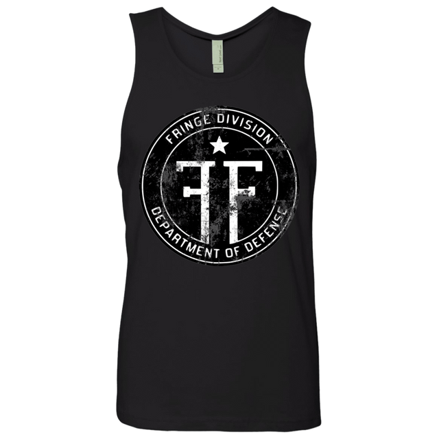 T-Shirts Black / Small Fringe Logo Vintage Men's Premium Tank Top