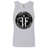 T-Shirts Heather Grey / Small Fringe Logo Vintage Men's Premium Tank Top