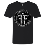 T-Shirts Black / X-Small Fringe Logo Vintage Men's Premium V-Neck