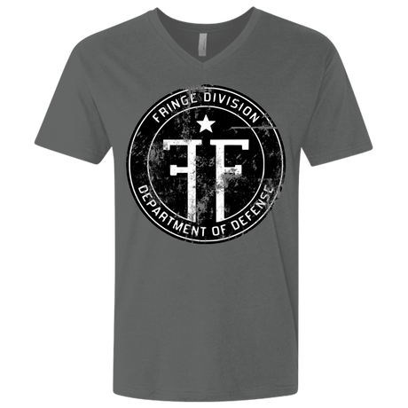 T-Shirts Heavy Metal / X-Small Fringe Logo Vintage Men's Premium V-Neck