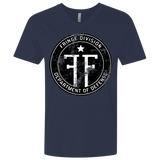 T-Shirts Midnight Navy / X-Small Fringe Logo Vintage Men's Premium V-Neck