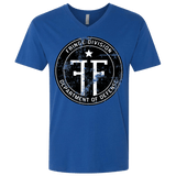 T-Shirts Royal / X-Small Fringe Logo Vintage Men's Premium V-Neck
