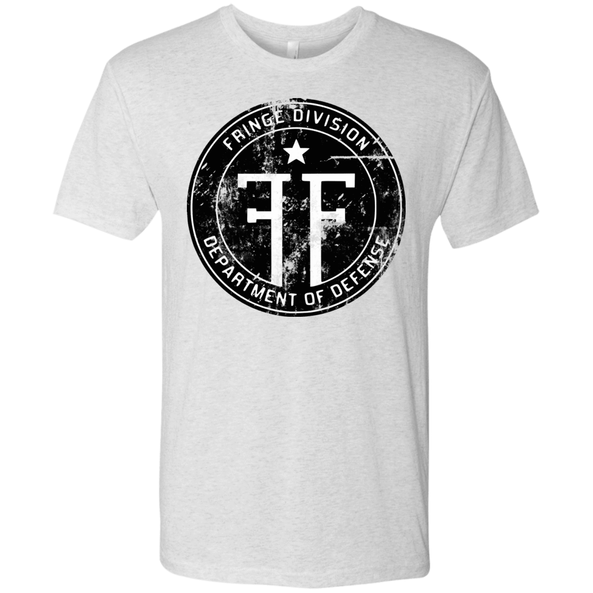 T-Shirts Heather White / Small Fringe Logo Vintage Men's Triblend T-Shirt