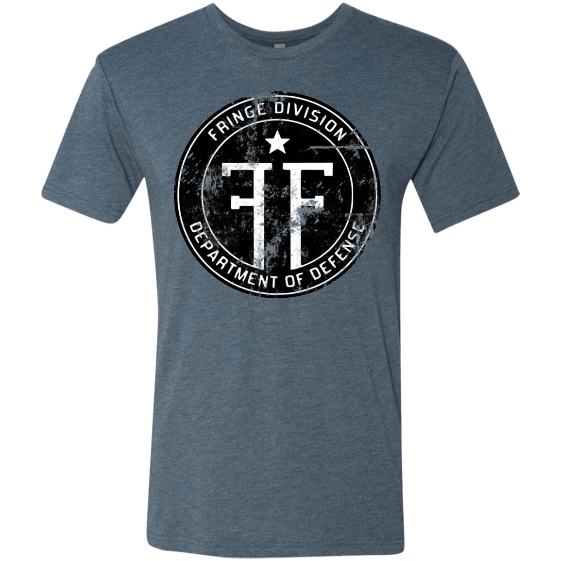T-Shirts Indigo / Small Fringe Logo Vintage Men's Triblend T-Shirt